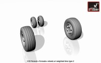 AR AW32501b   1/32 Panavia «Tornado» wheels, w/ tires type 2 (attach3 17283)